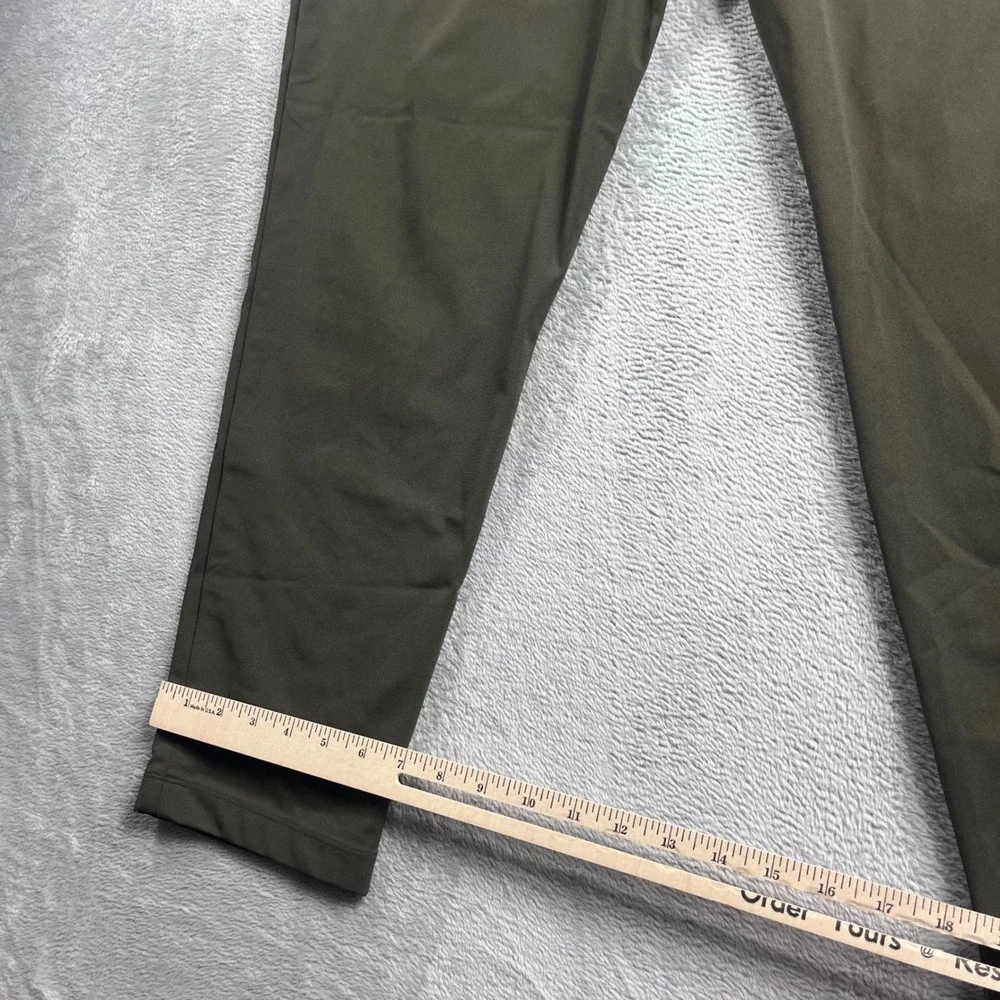 Lululemon ABC Pant Slim 36‎ Olive Green Warpstreme 5 Pocket Commuter Trousers